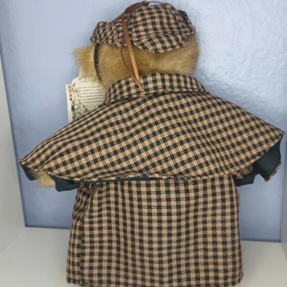 RARE Sherlock Holmes Teddy Bear Cuggly Wugglies Hangtag Elgate English Bear Co - Picture 8 of 9
